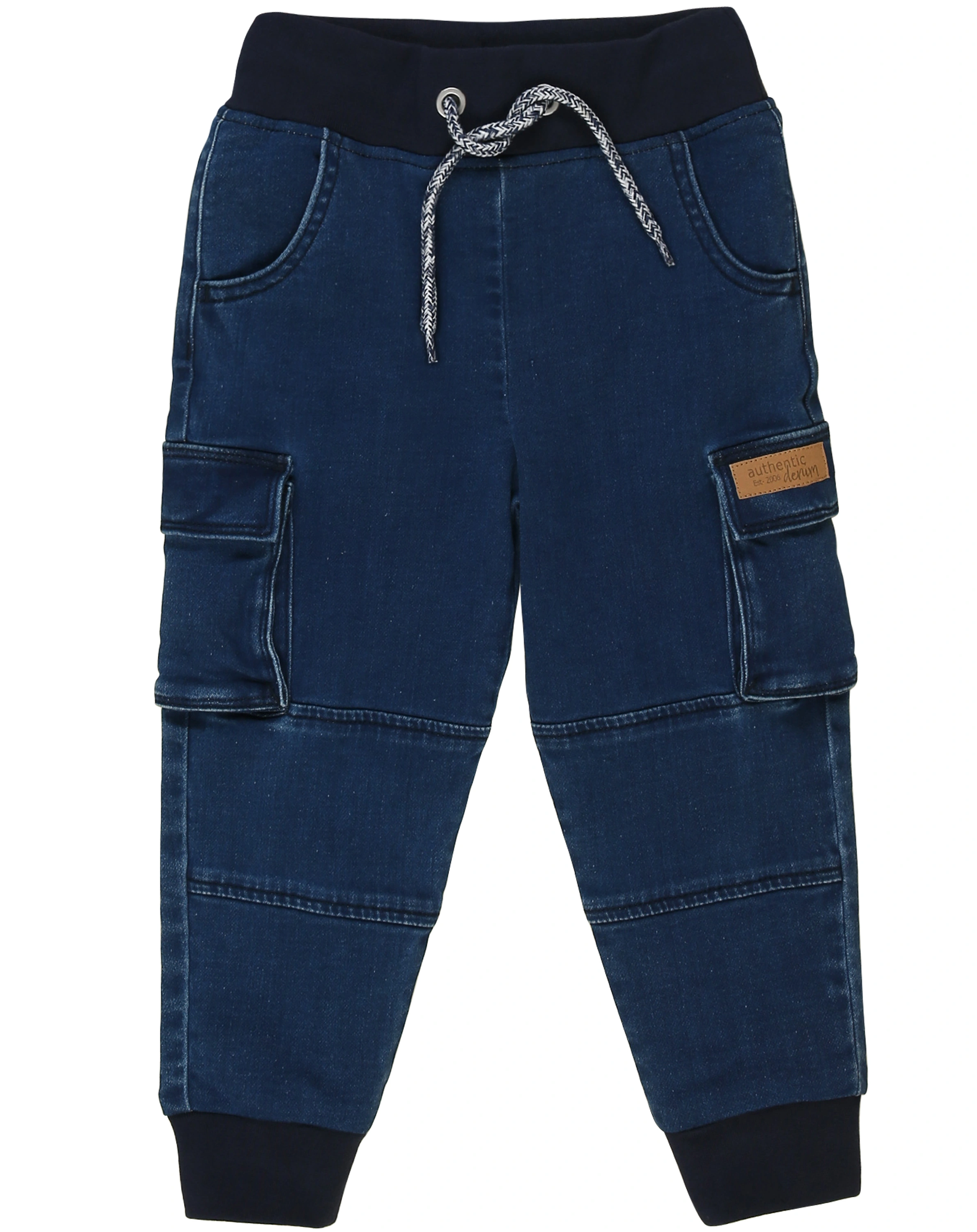 Denim-Cargohose CLASSIC in mittelblau