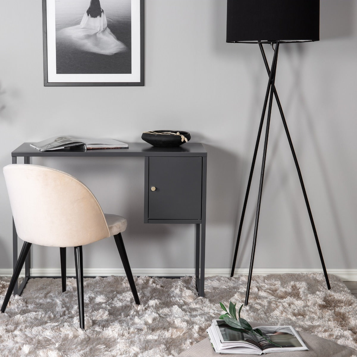 FjÃ´rd - Bureau Lichtgrijs - 95x45cm - Bakal