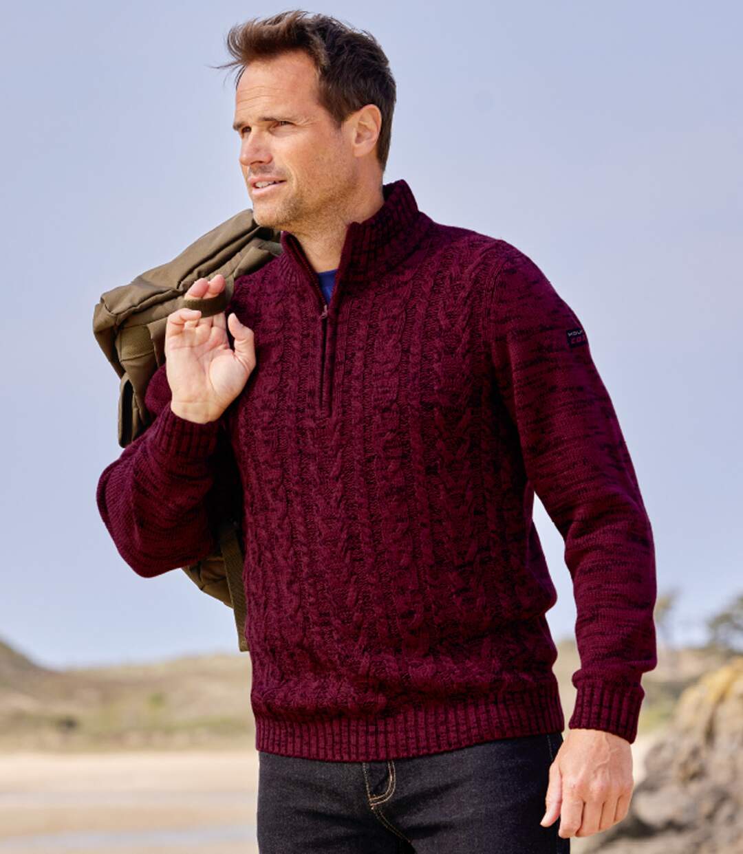 Pull Camionneur Tricot Torsadé