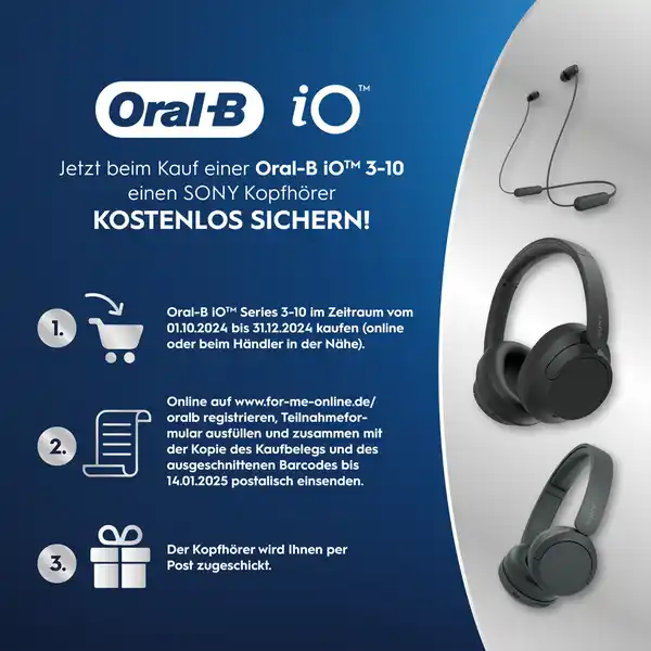 iO Series 10 Elektrische Zahnbürste Cosmic Black