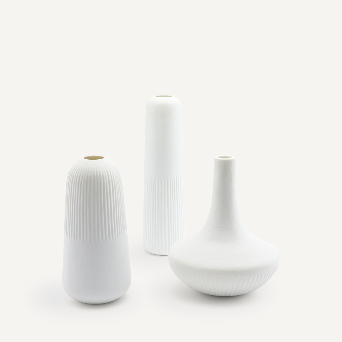 AM.PM<br>Vaso em vidro opaco com ranhuras, Mistrie