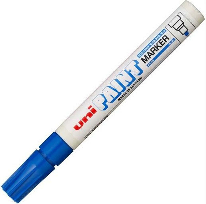 Uni - Paint PX20 - Verfstift - Blauw - 2,2 - 2,8 mm - Pak van 12 stuks