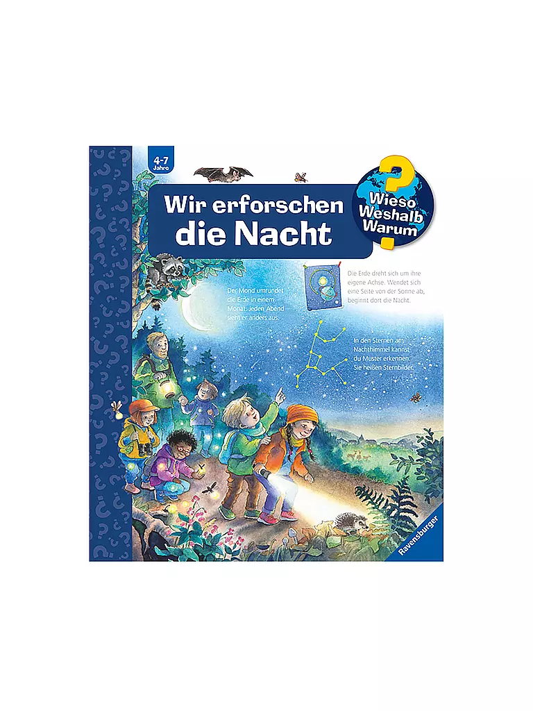 RAVENSBURGER Buch - Wieso Weshalb Warum - Wir erforschen die Nacht keine Farbe