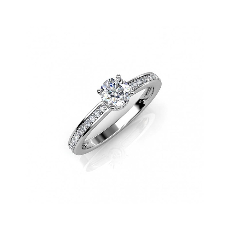 Bague Elise - Argenté et Cristal