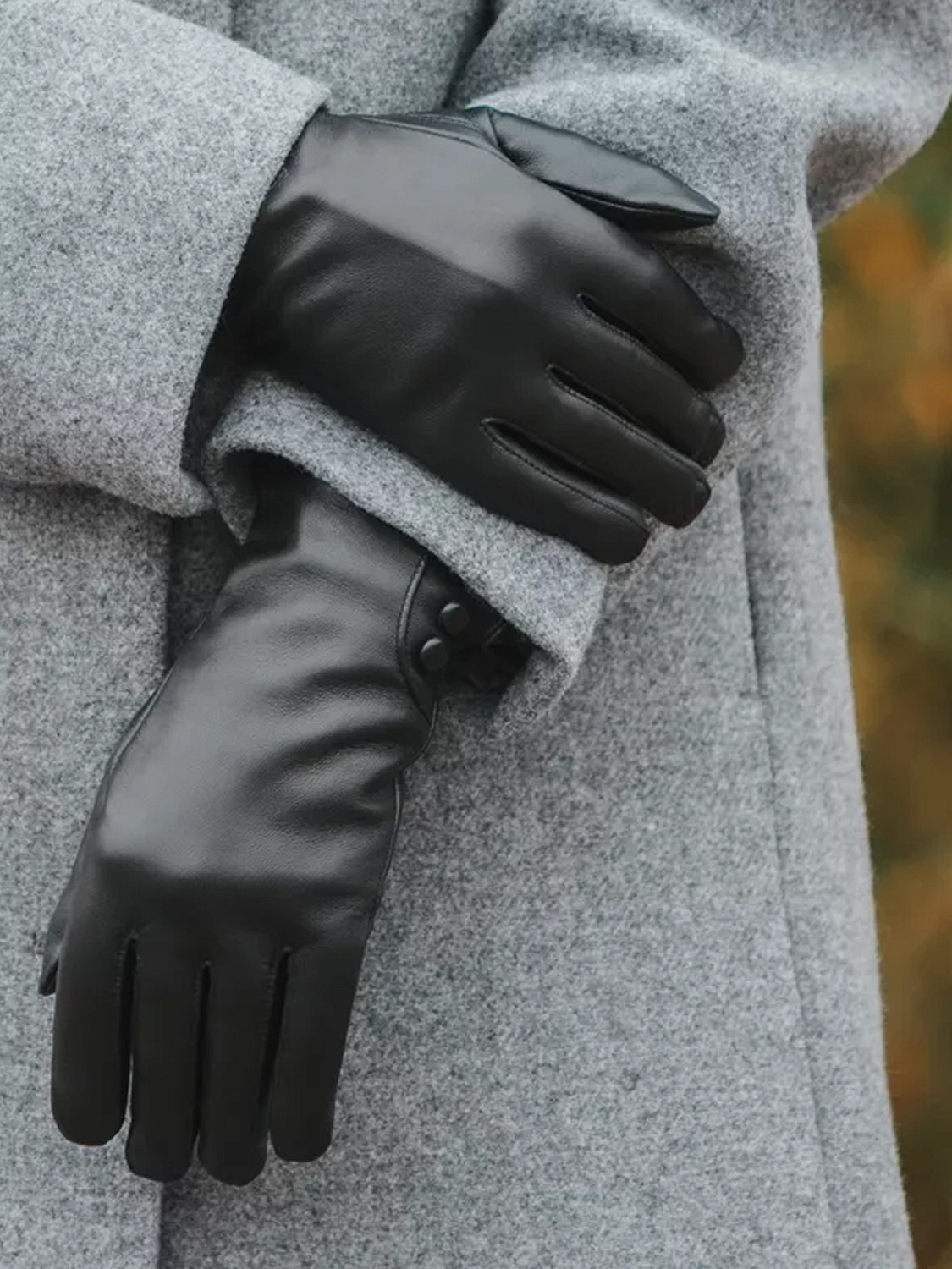 Touch Damehansker saueskinn ullfôret