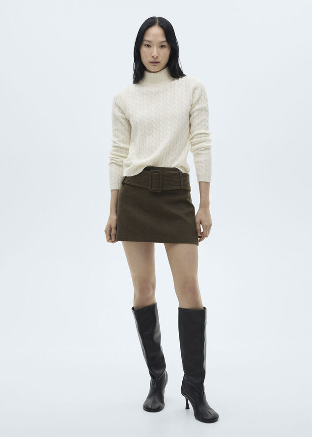 MANGO SWEATER. -- SEEDSPER Light beige