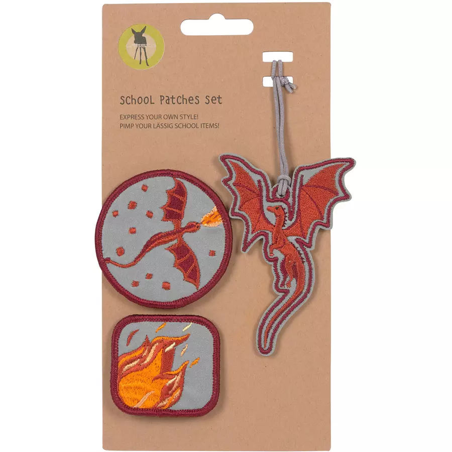 LÄSSIG Patches Set 3 pcs Dragon
