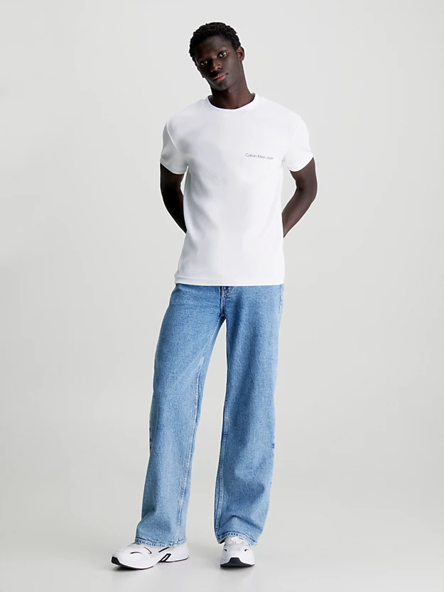 Camiseta de algodão canelado slim