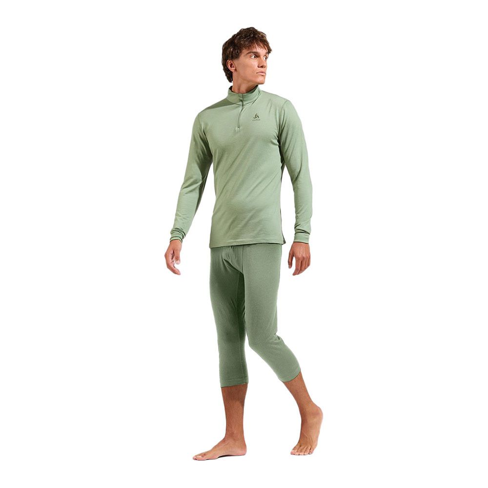 Odlo MERINO 200 - Sous-couche Homme matte green