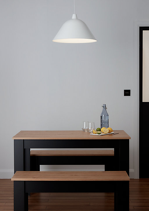Suspension Calume GoodHome blanc 48cm IP20 E27