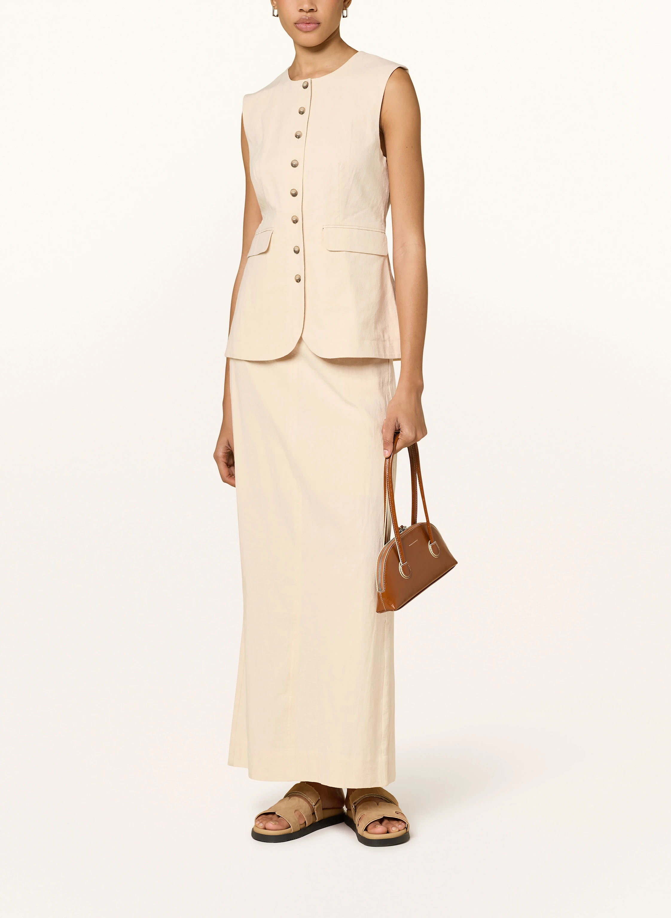 SELECTED Femme Blazerweste mit Leinen