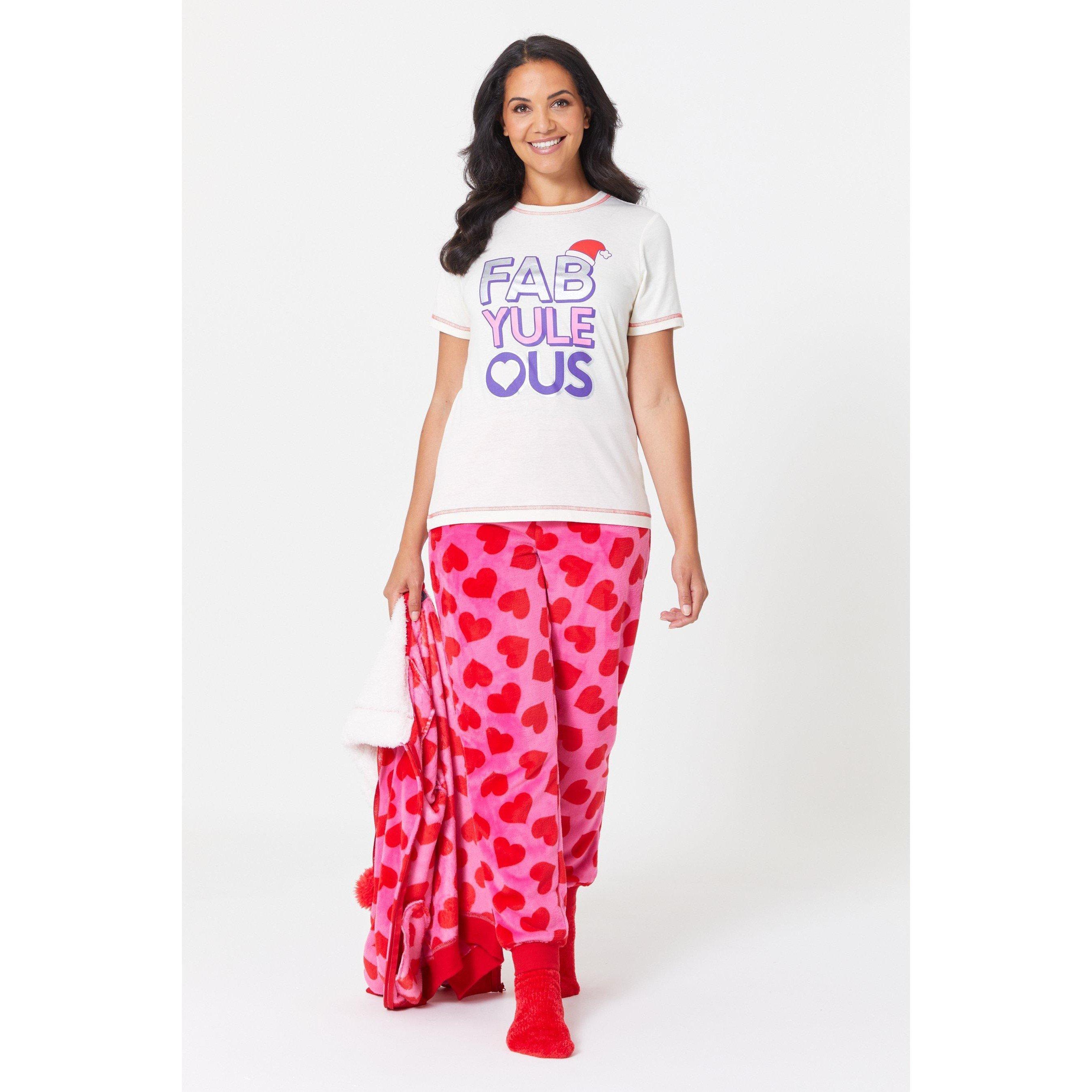 Be You Fabulous Fab yule ous Fleece Lounge Set with Socks