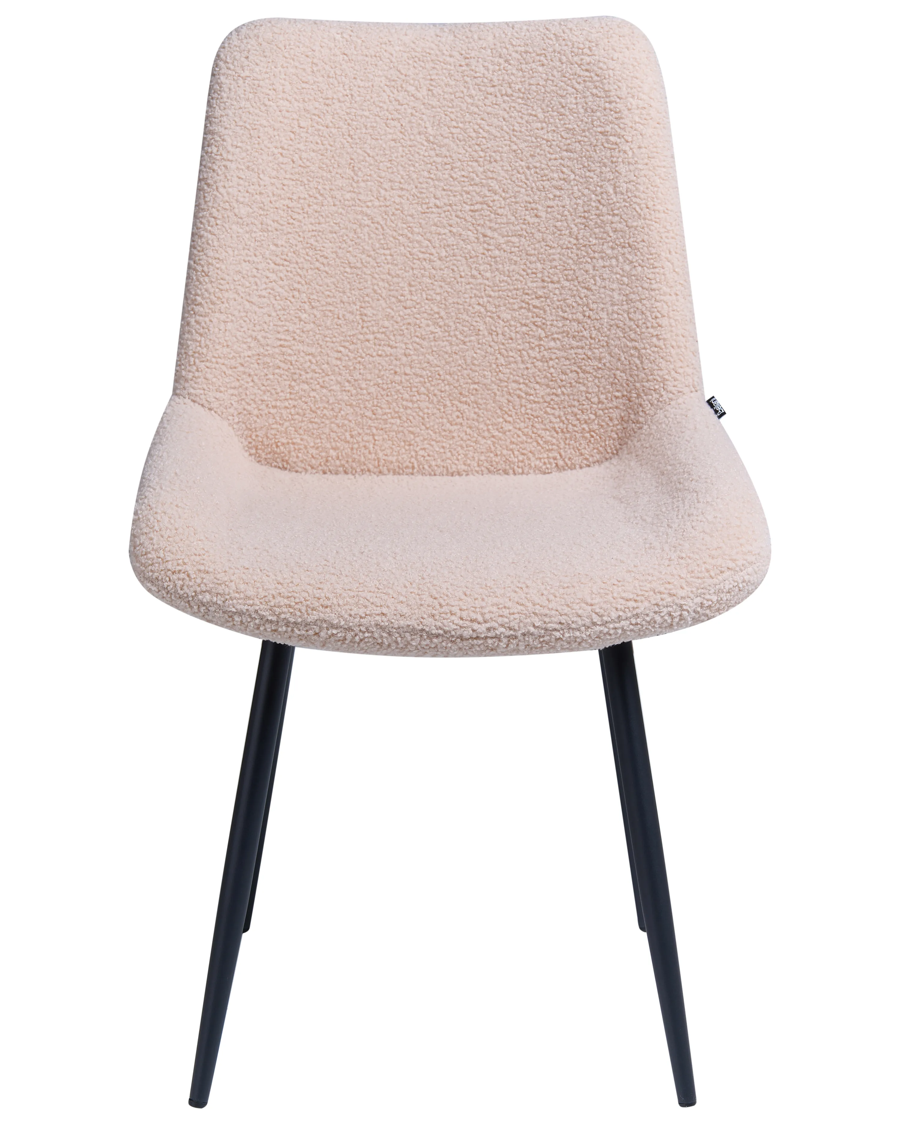 Set van 2 eetkamerstoelen AVILLA Bouclé Beige