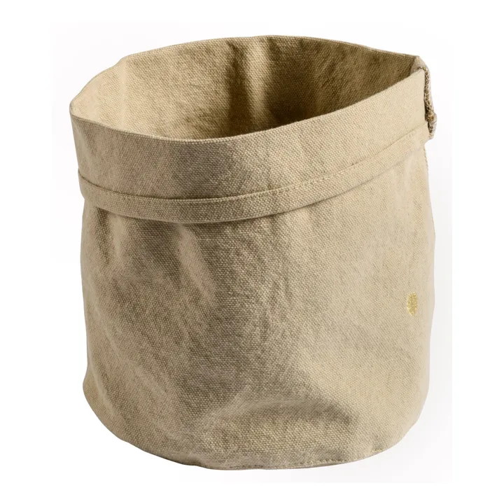 La cerise sur le gâteau Panier Iona en coton bio | Beige