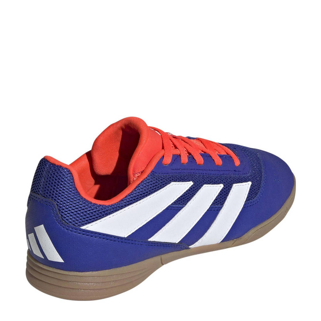 adidas Predator Club INjunior zaalvoetbalschoenen kobaltblauw/wit/rood