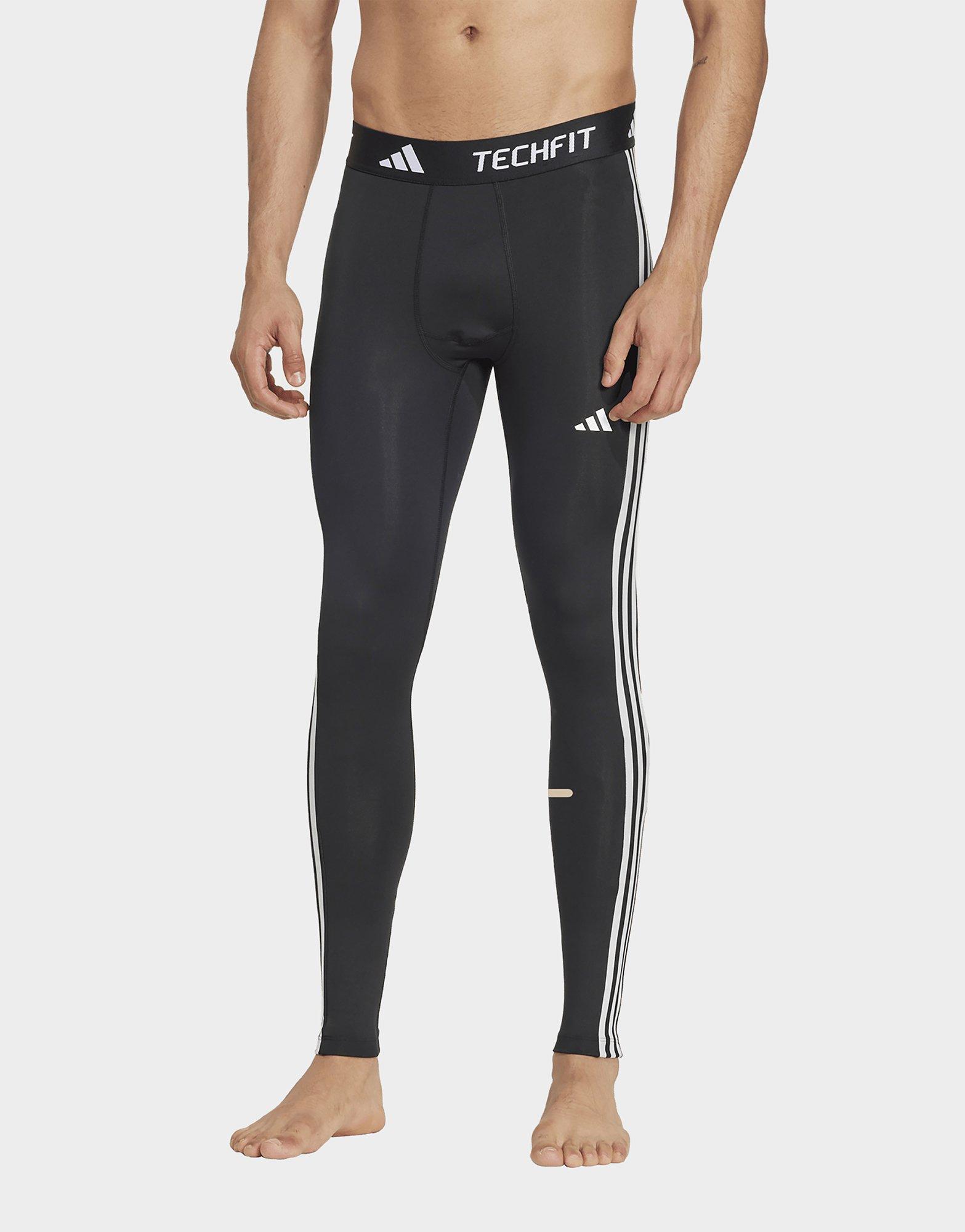 adidas Collant long de training 3 bandes compression TECHFIT