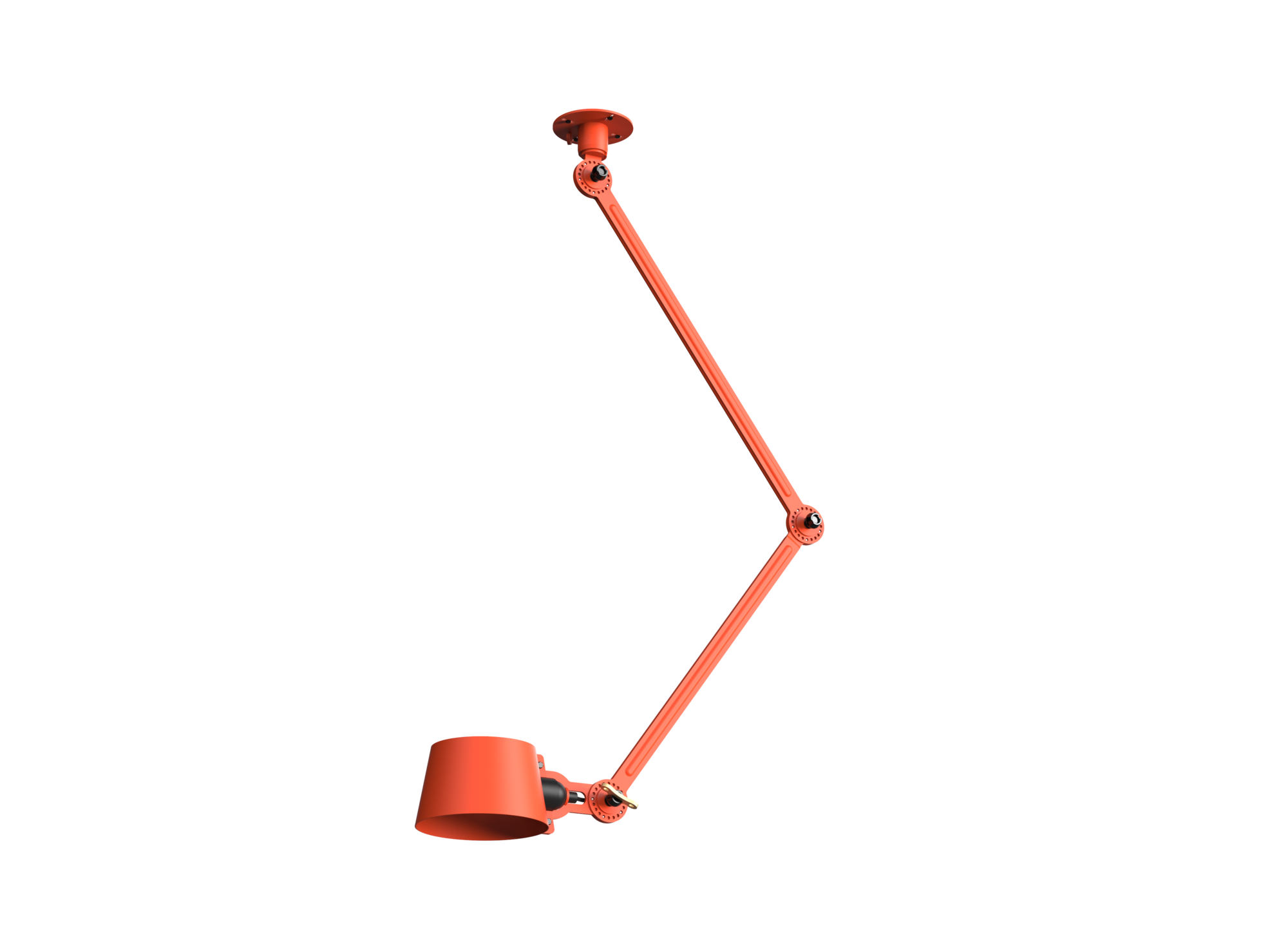 Plafondlamp Bolt 2 arms sidefit striking orange