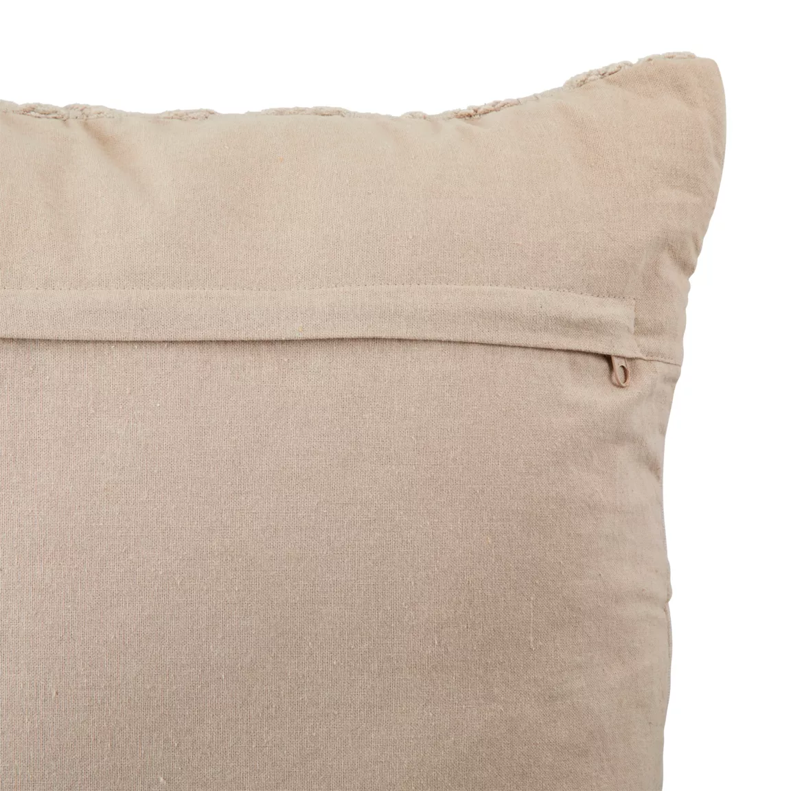 Coussin carré gaze de coton (50 x 50 cm) Letho Beige