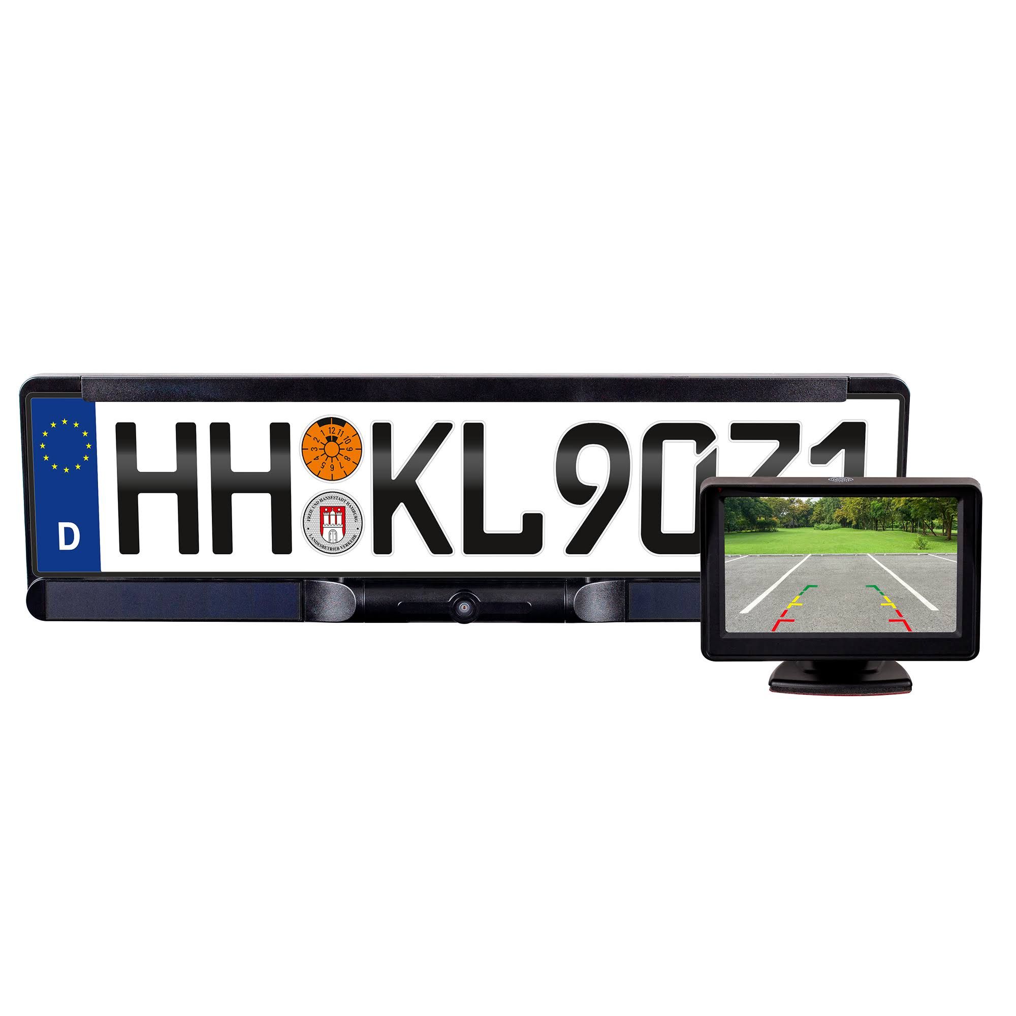 Reverse camera RC-300WS – Solar-powered camera with monitor & easy ins