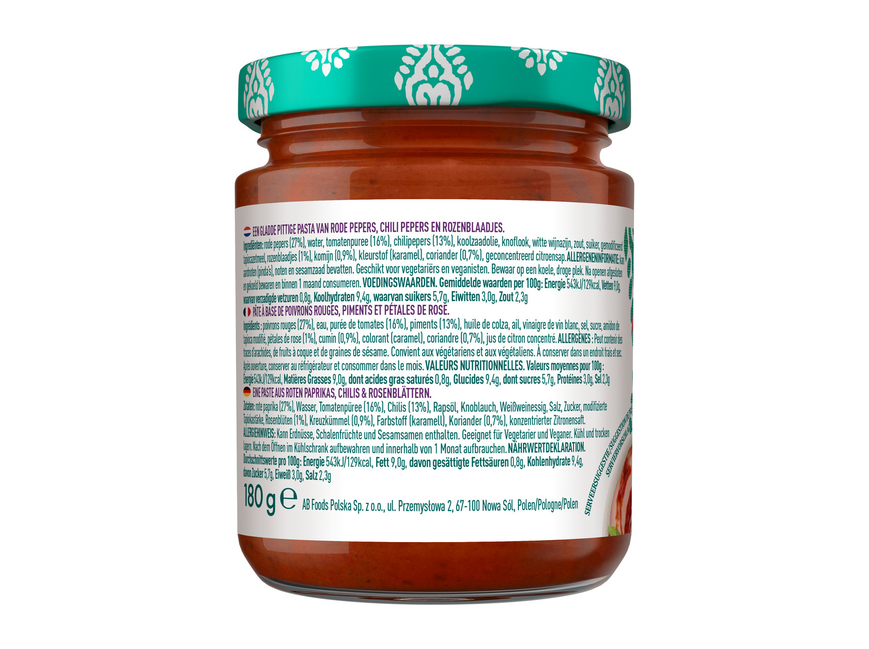 PASTA HARISSA ROSA AL?FEZ 180G