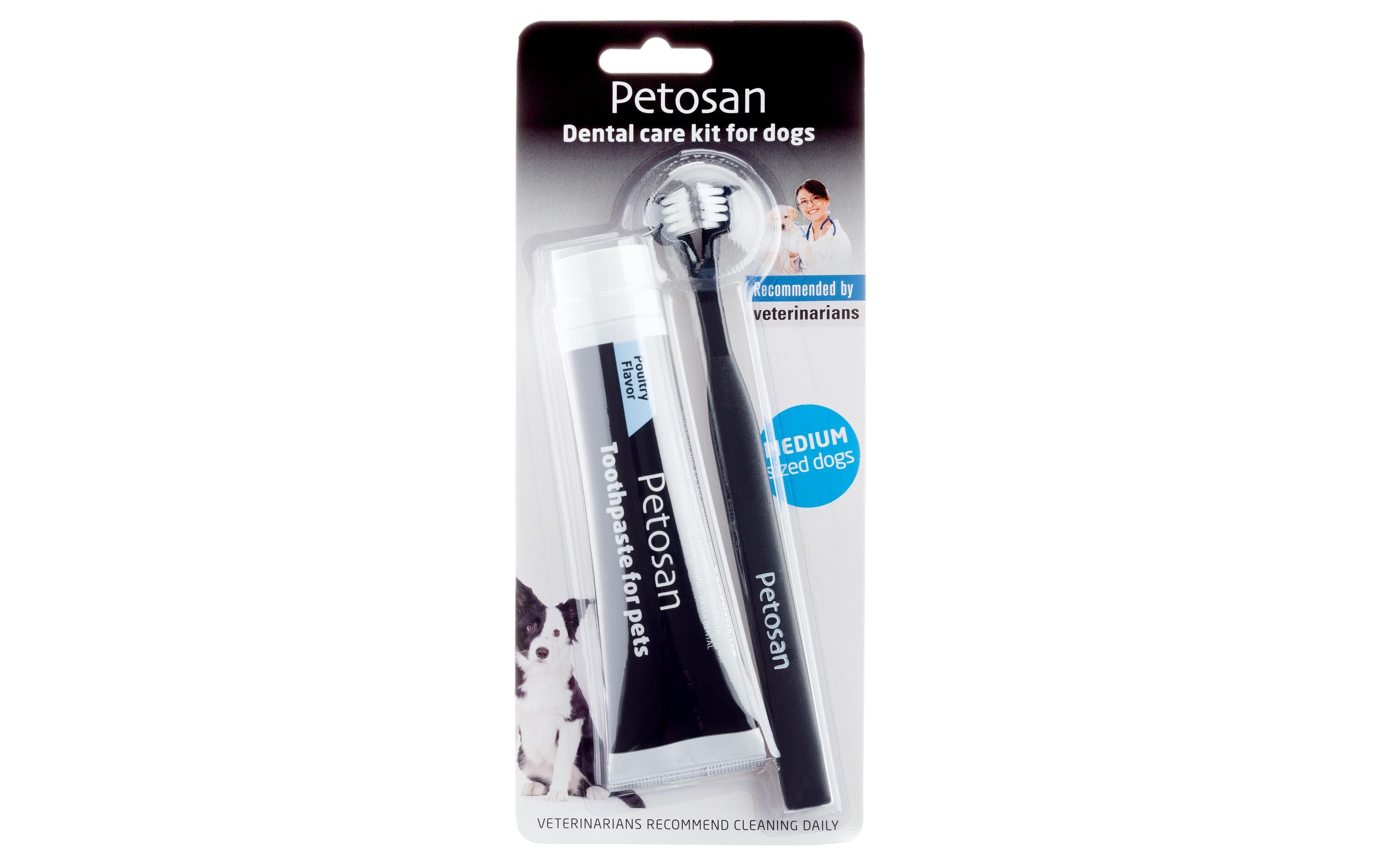 Zahnreinigung Dental Kit Zahnpasta & Bürste, MZahnpflegeset für Hunde