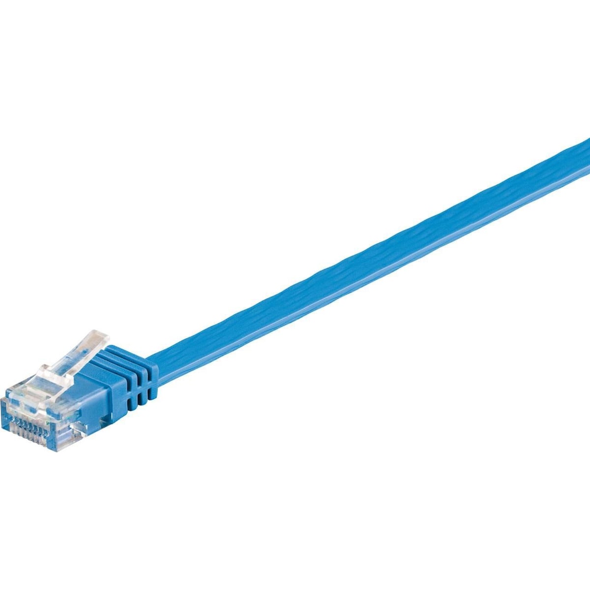 Goobay CAT 6 Flat-patch-kabel, U/UTP, blå