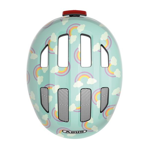 Abus Smiley 3.0 LED Helm Blue Rainbow Mt. S