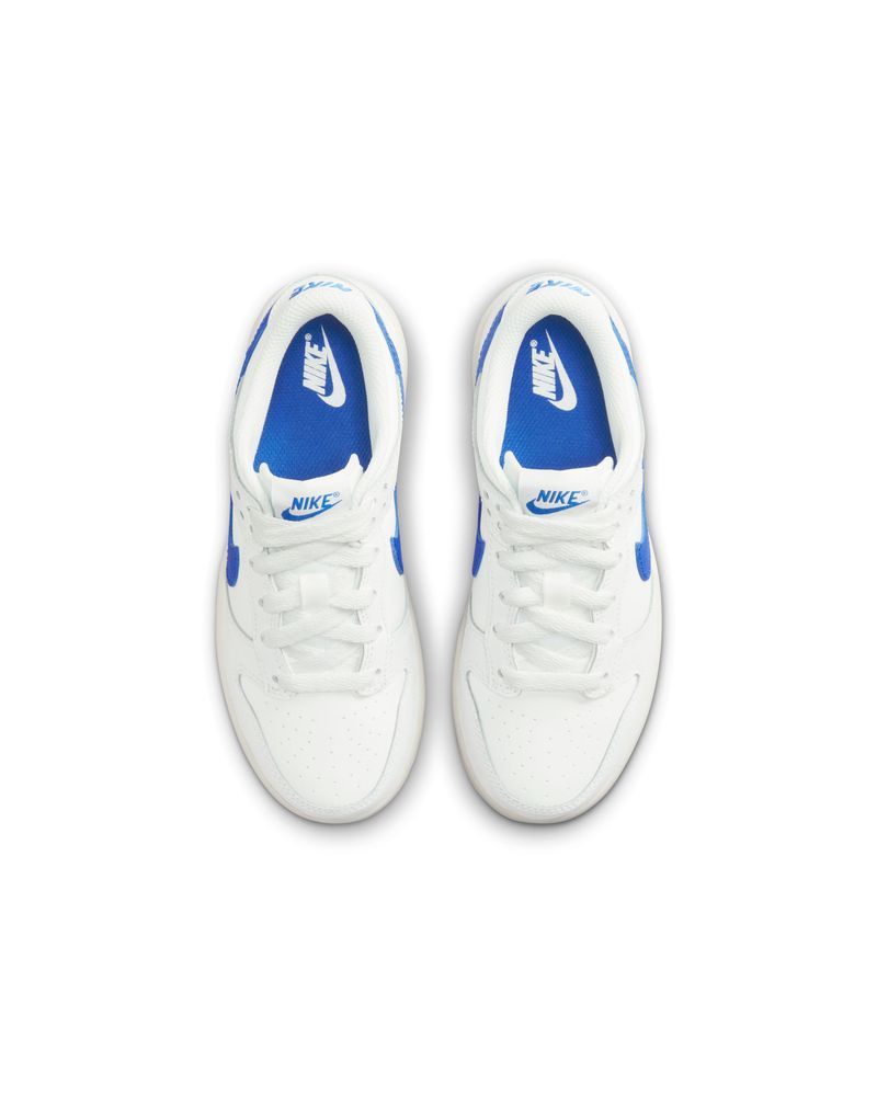 Chaussures Nike Dunk Low Blanc & Bleu Royal pour enfant