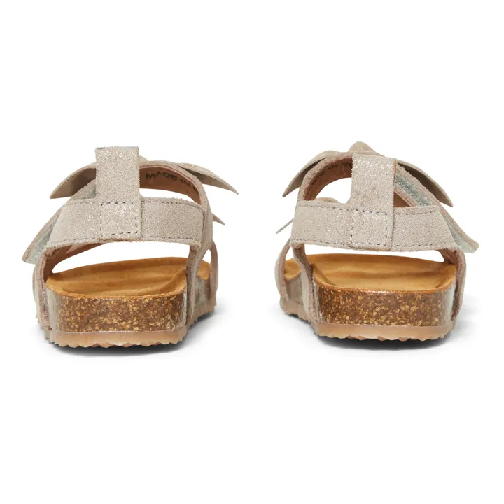 Pèpè Sandales Double Nœuds Suede - Two Con Me | Argenté