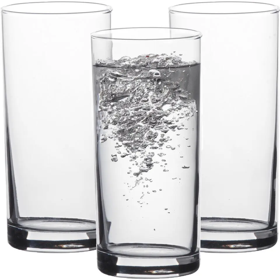 LAV Waterglazen Liberty - transparant glas - 3x - 295 ml