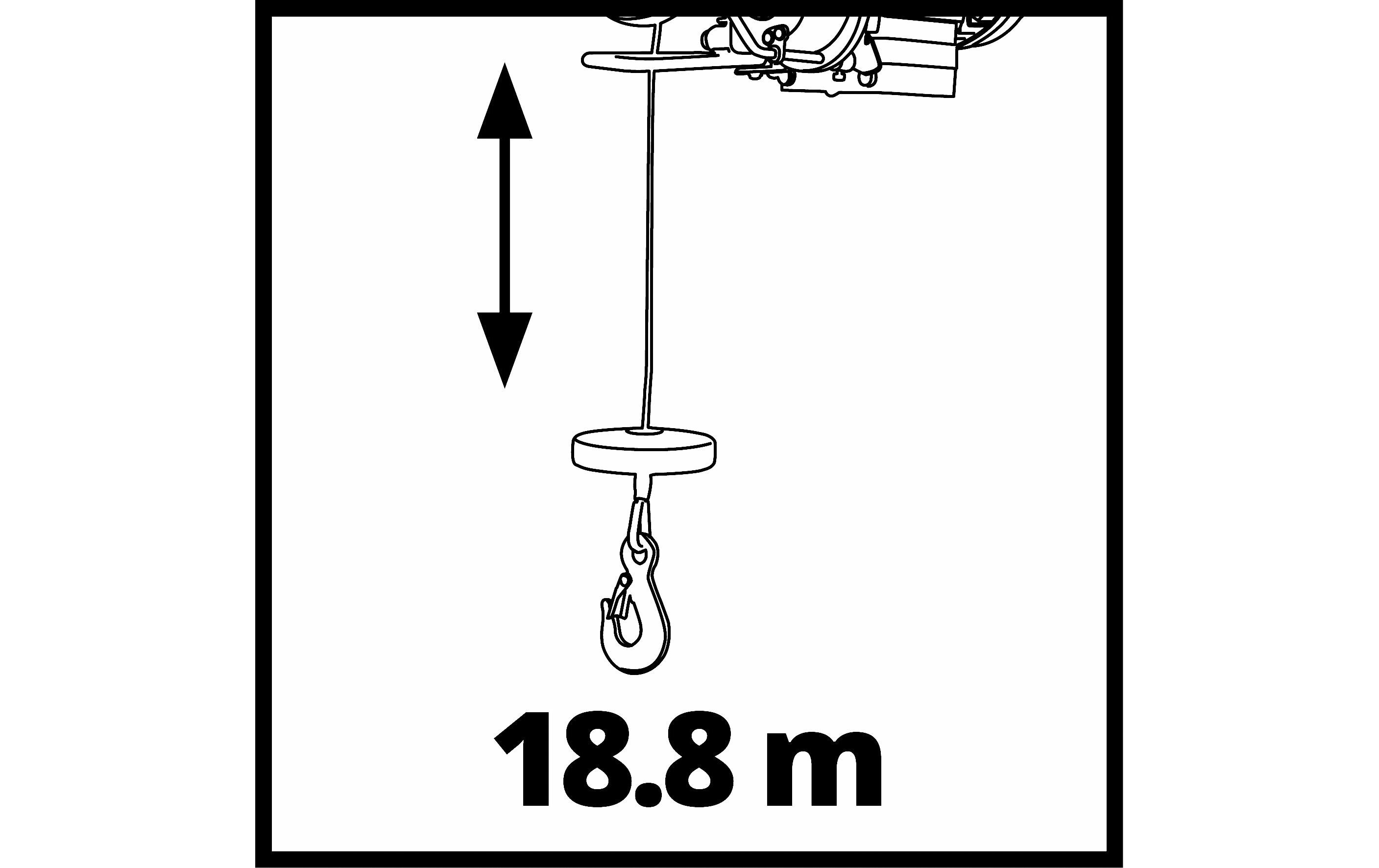 Seilhebezug TC-EH 1000, 1000 kg<br>Ermöglicht bequemes und schonendes Heben schwerer Lasten per Knopfdruck