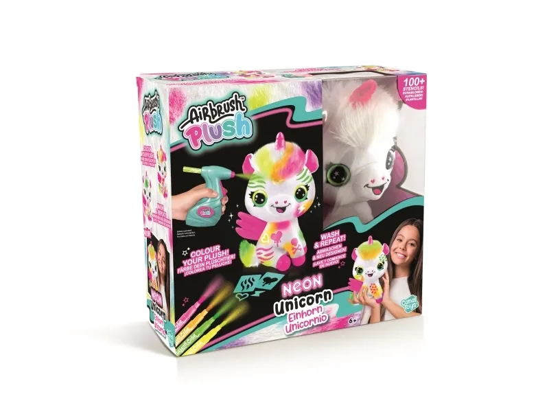 Airbrush Plush Neon Enhjørning