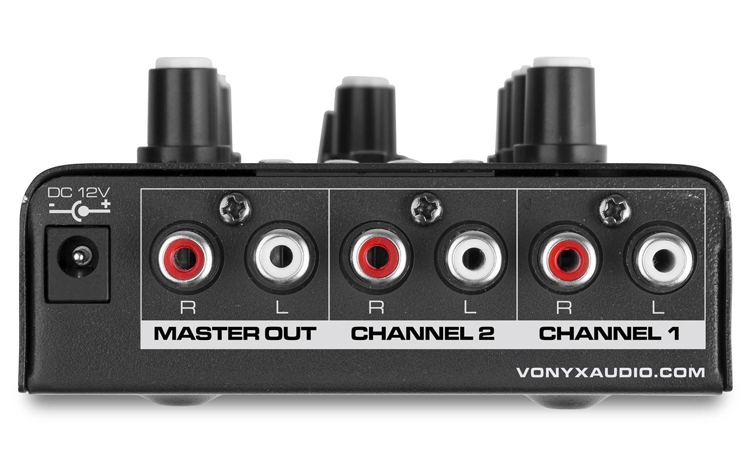 DJ-Mixer STM500BTKompakter 2-Kanal Mixer mit USB/MP3-Player