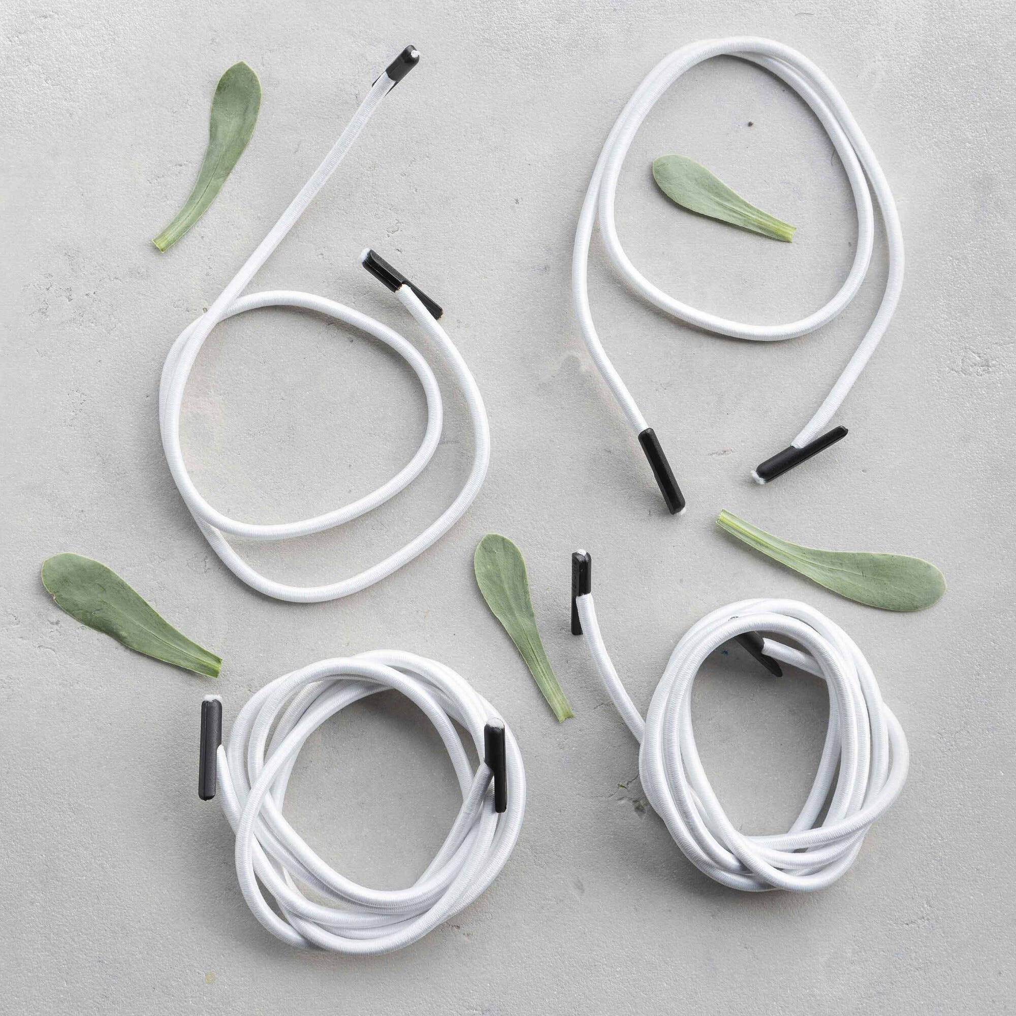 4er-Set Schnüre für Relaxsessel RSX mit Endkappen Rsx Gummiband Weiß Blanc