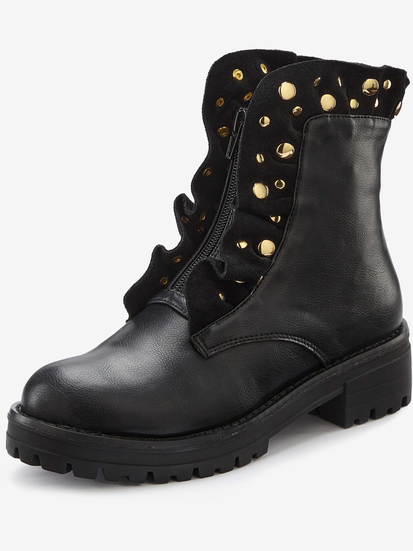Bottes à glissière petites pierres fantaisie tendance