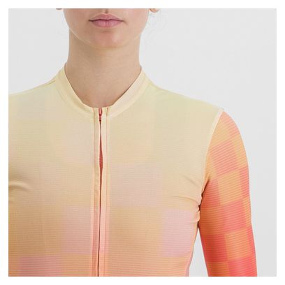 Maillot Manches Courtes Femme Sportful Rocket Orange/Jaune