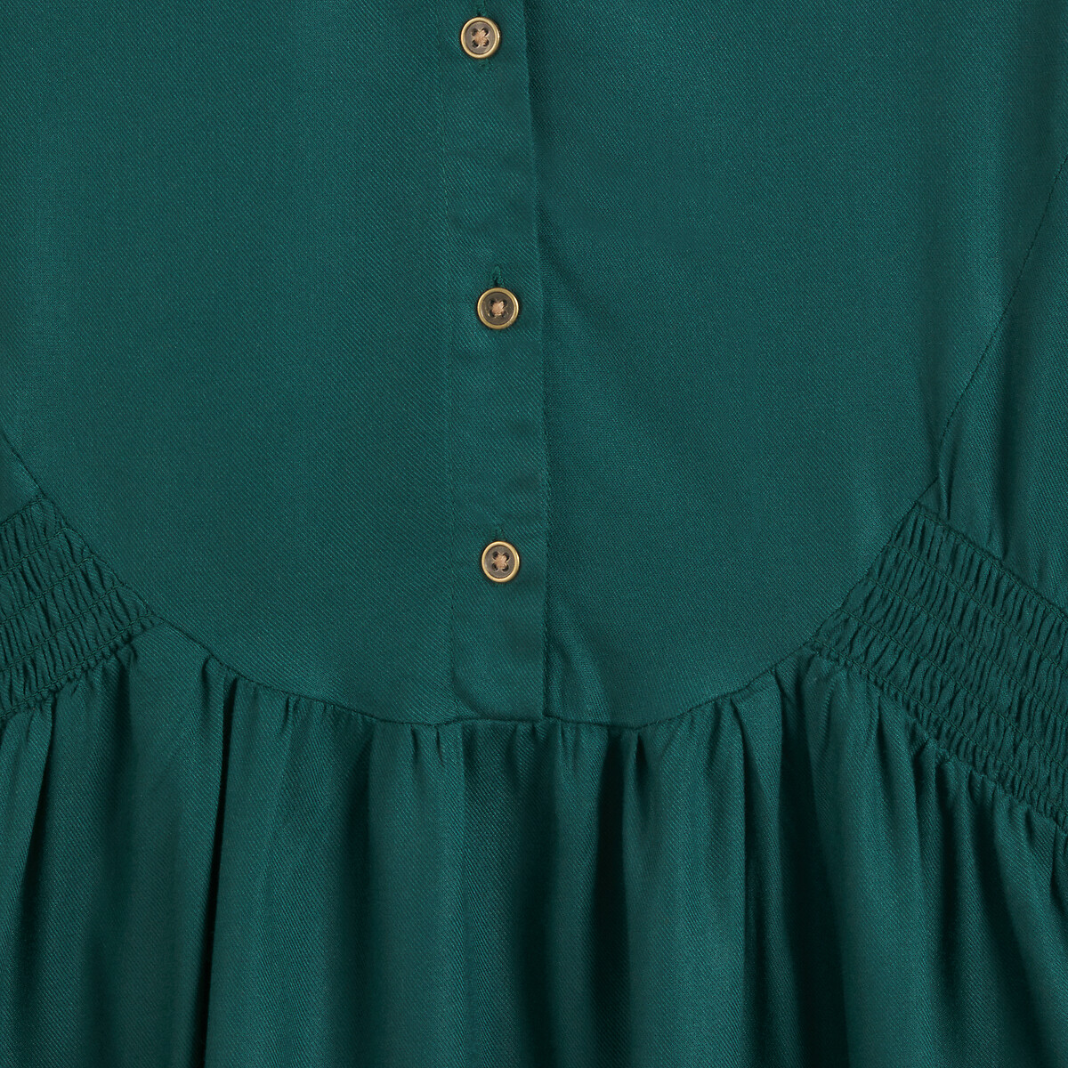 COLEÇÕES LA REDOUTE<br>Vestido com fecho de botão