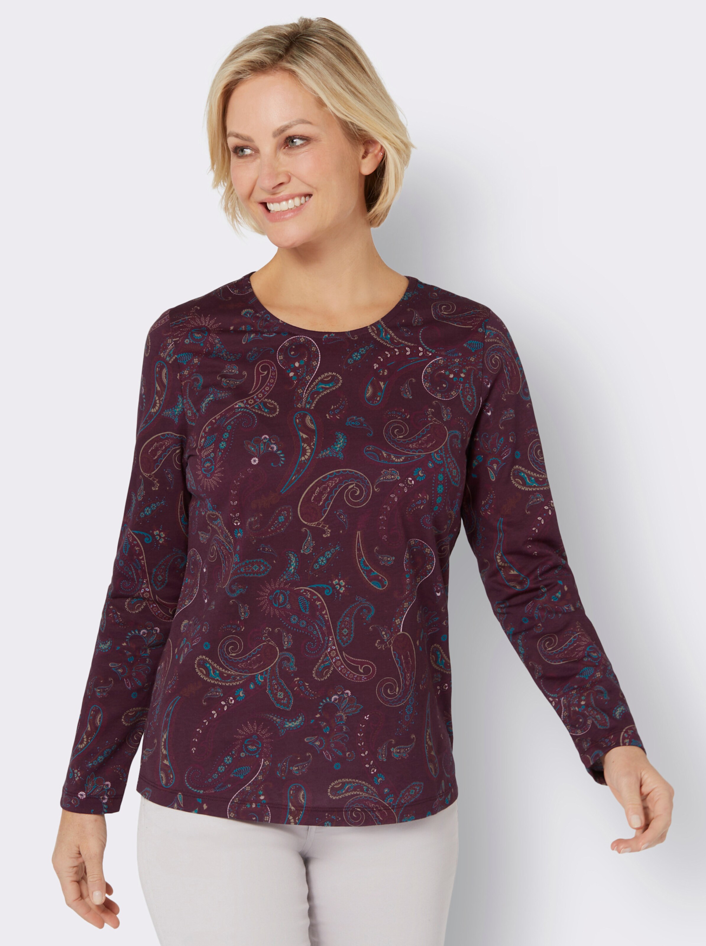 Rundhals-Shirt