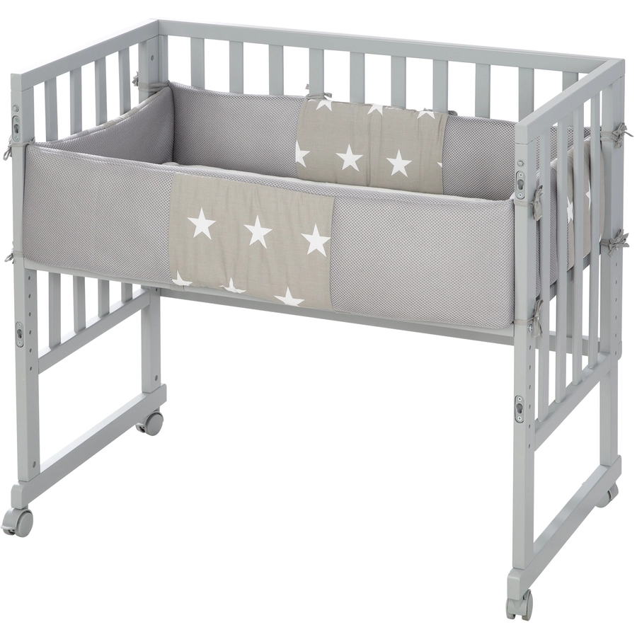 roba Stuben- & Beistellbett 3-in-1 mit Barriere Little Stars safe asleep®