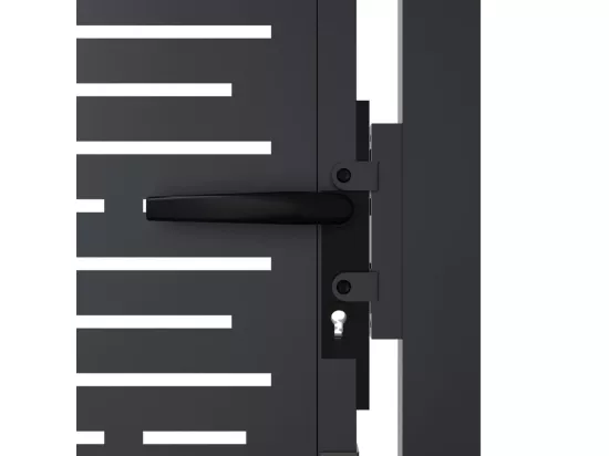 Portail de jardin anthracite 105x180 cm conception de carré