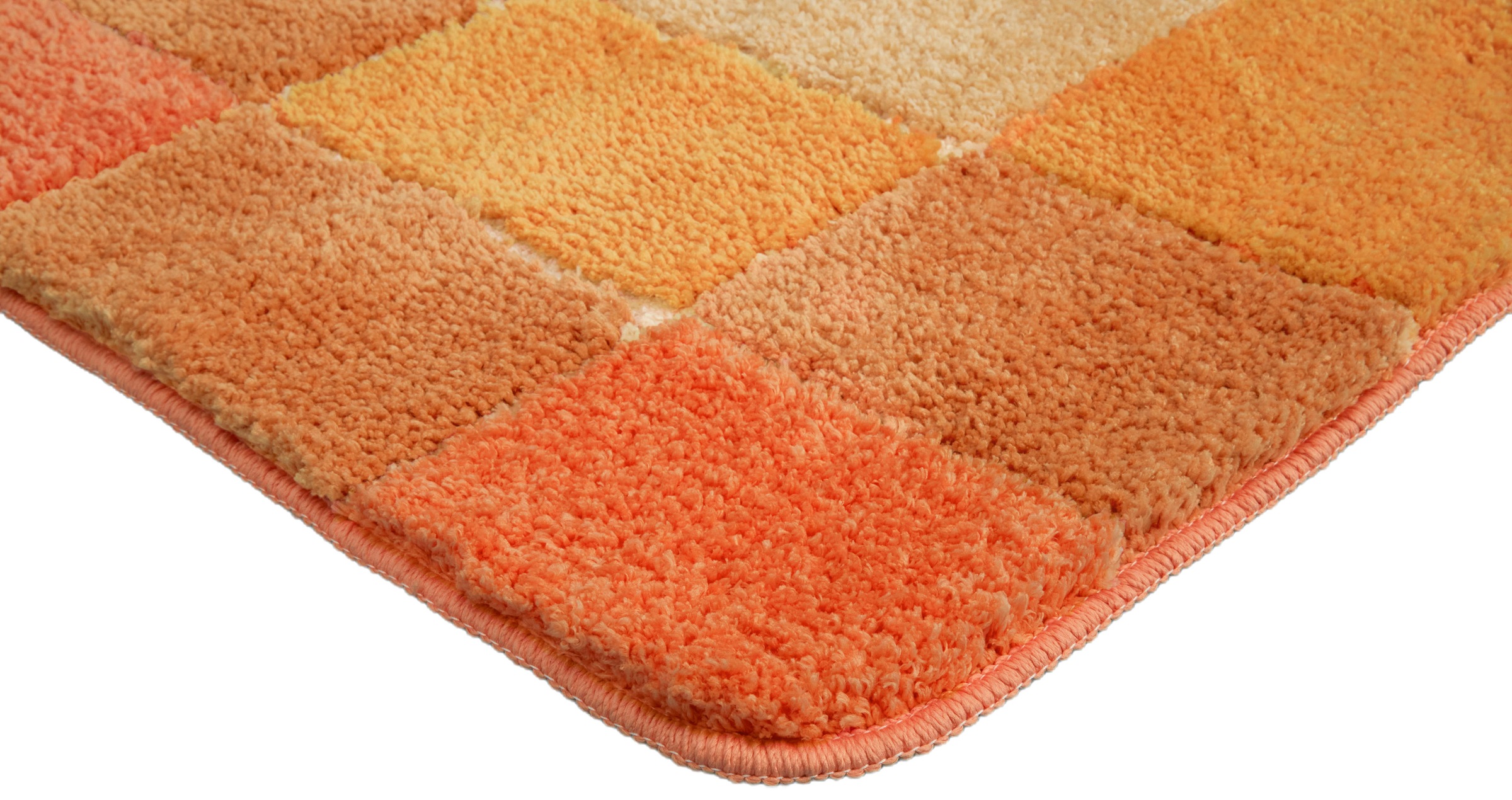 my home Badematte »Pia, Badvorleger, Badezimmer Teppich« Höhe 20 mm rutschhemmend beschichtet fussbodenheizungsgeeignet | schnell trocknend | strapazierfähig Badteppich, karierte Badematten, rechteckig, rund & als 3-tlg. Set