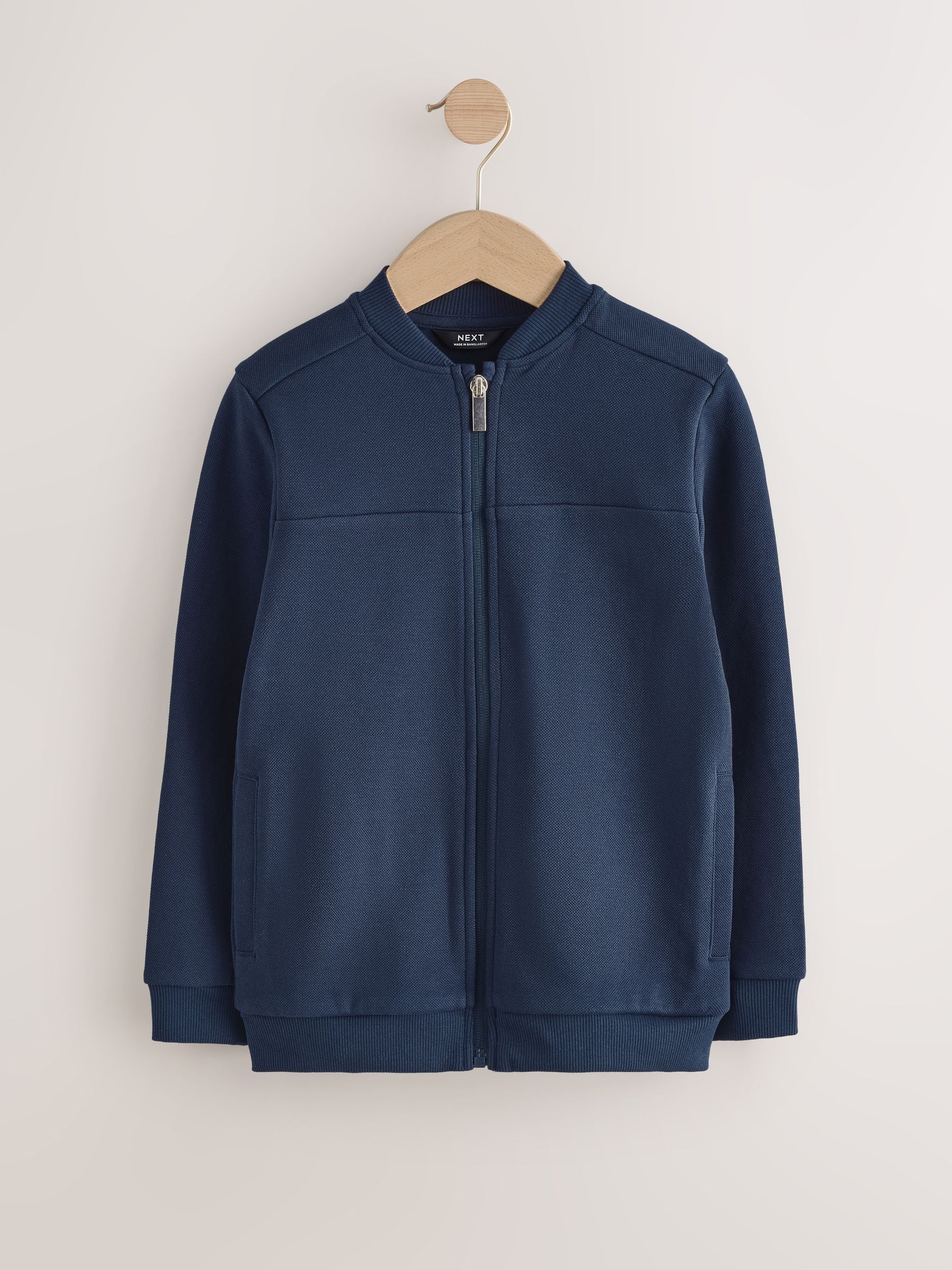 Marineblauw - Net bomberjack (3-16 jr)