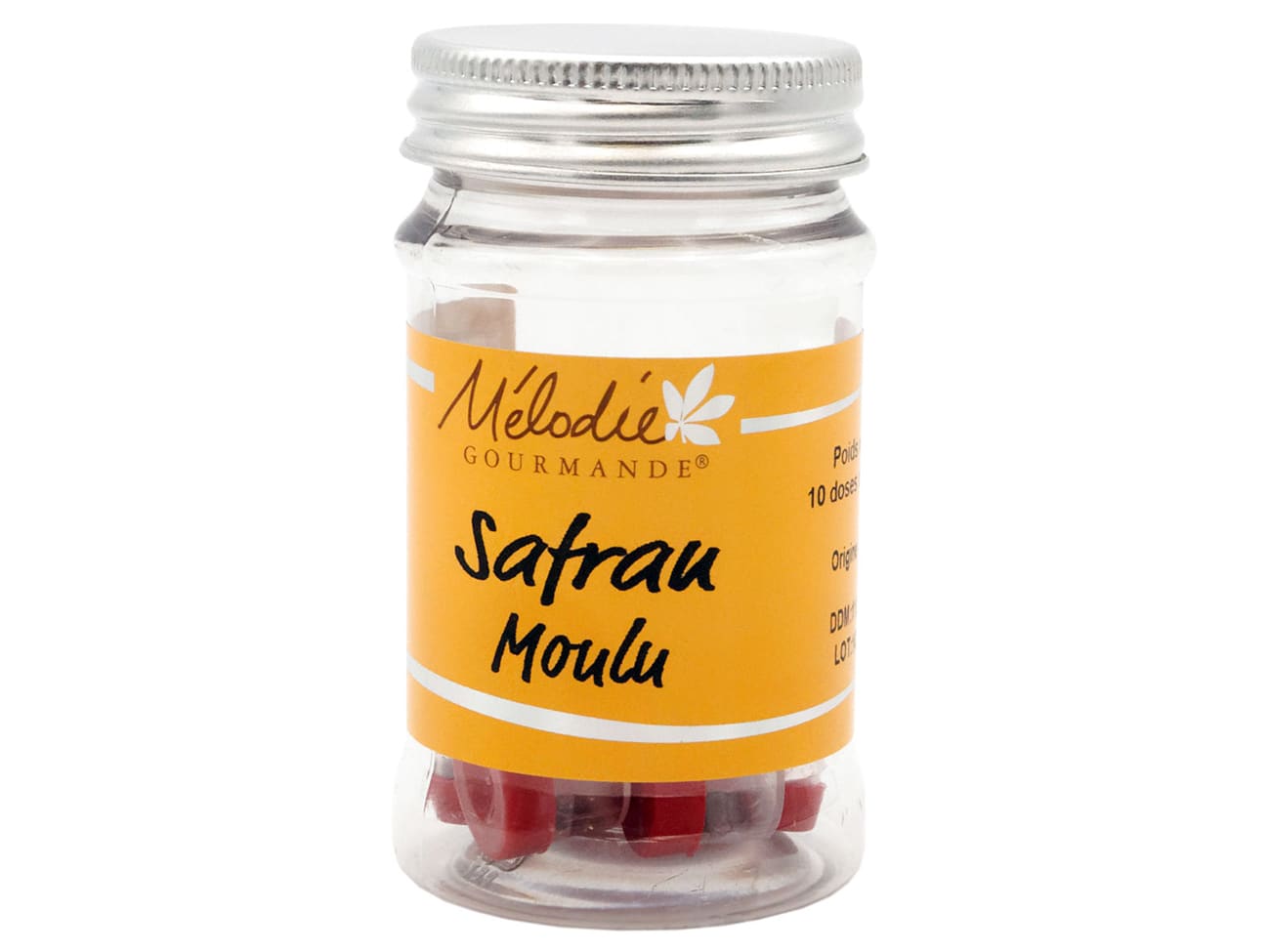 Safran en poudre - 10 doses de 0,1 g - Mélodie Gourmande