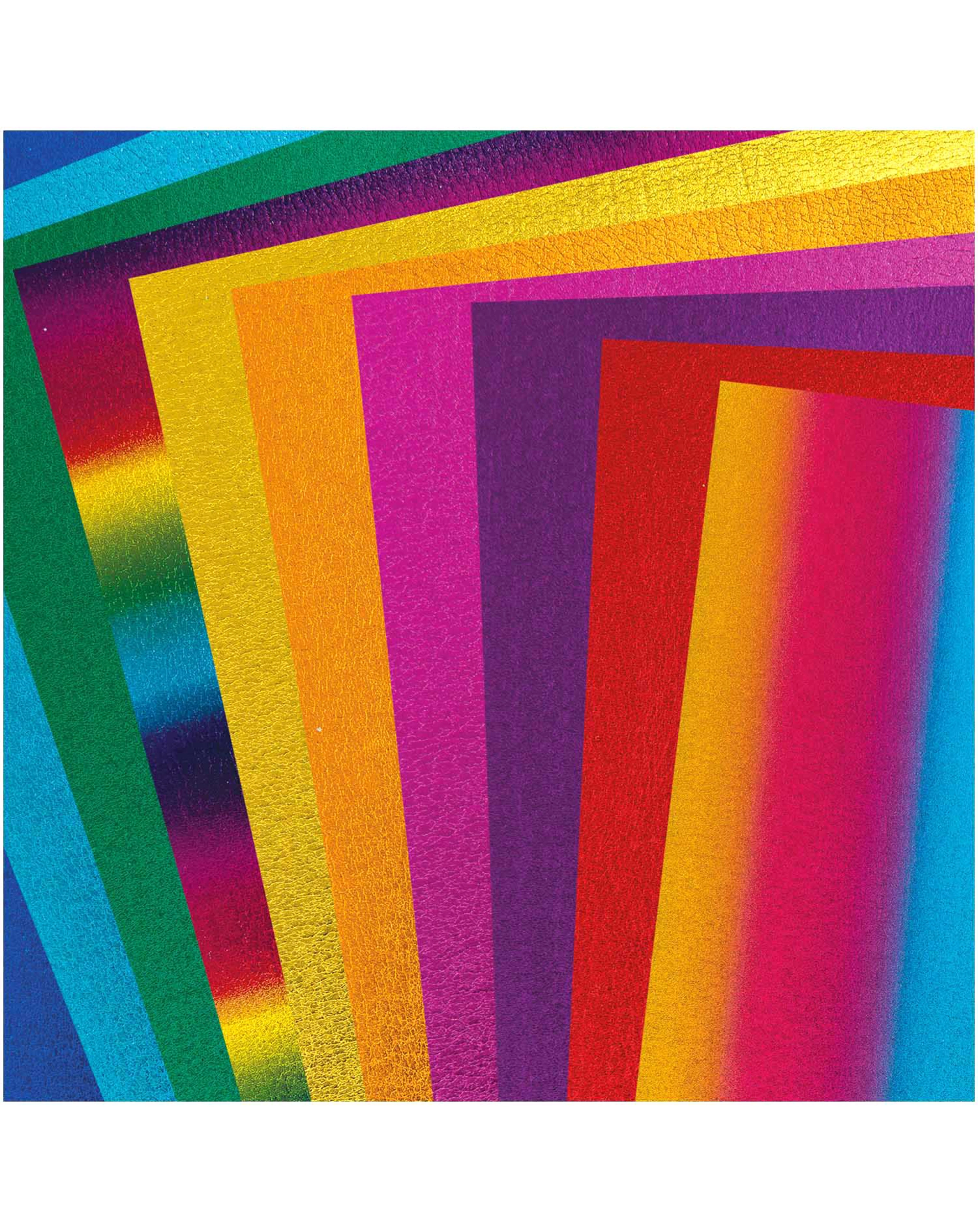 Moosgummiplatten METALLIC RAINBOW 10er-Pack