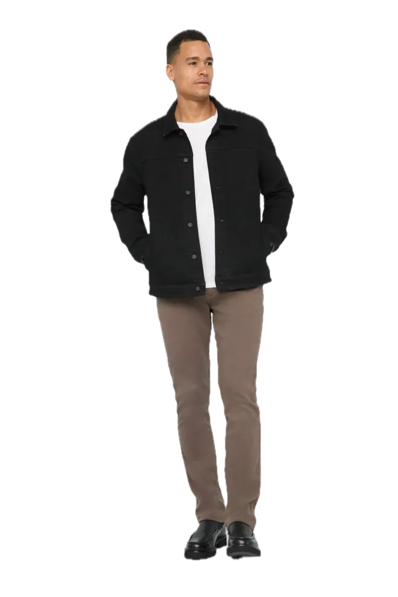 Duer Tech Fleece Denim Jacket Black