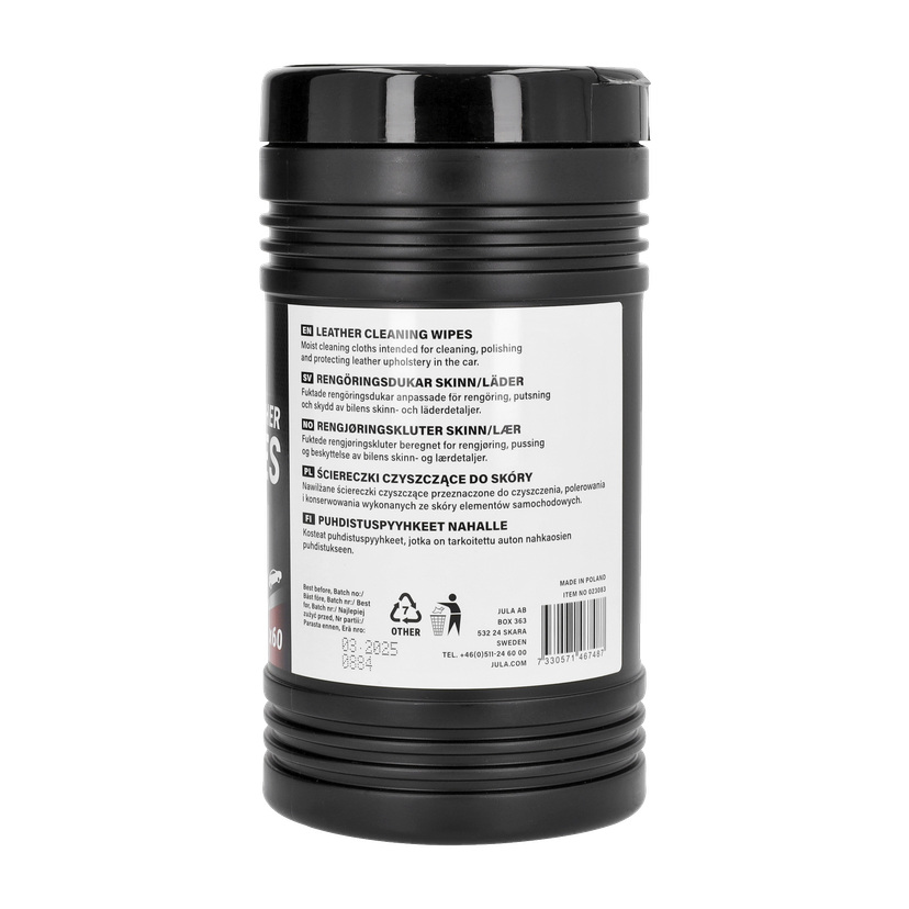 Rengjøringskluter for skinn/lær 60-pk