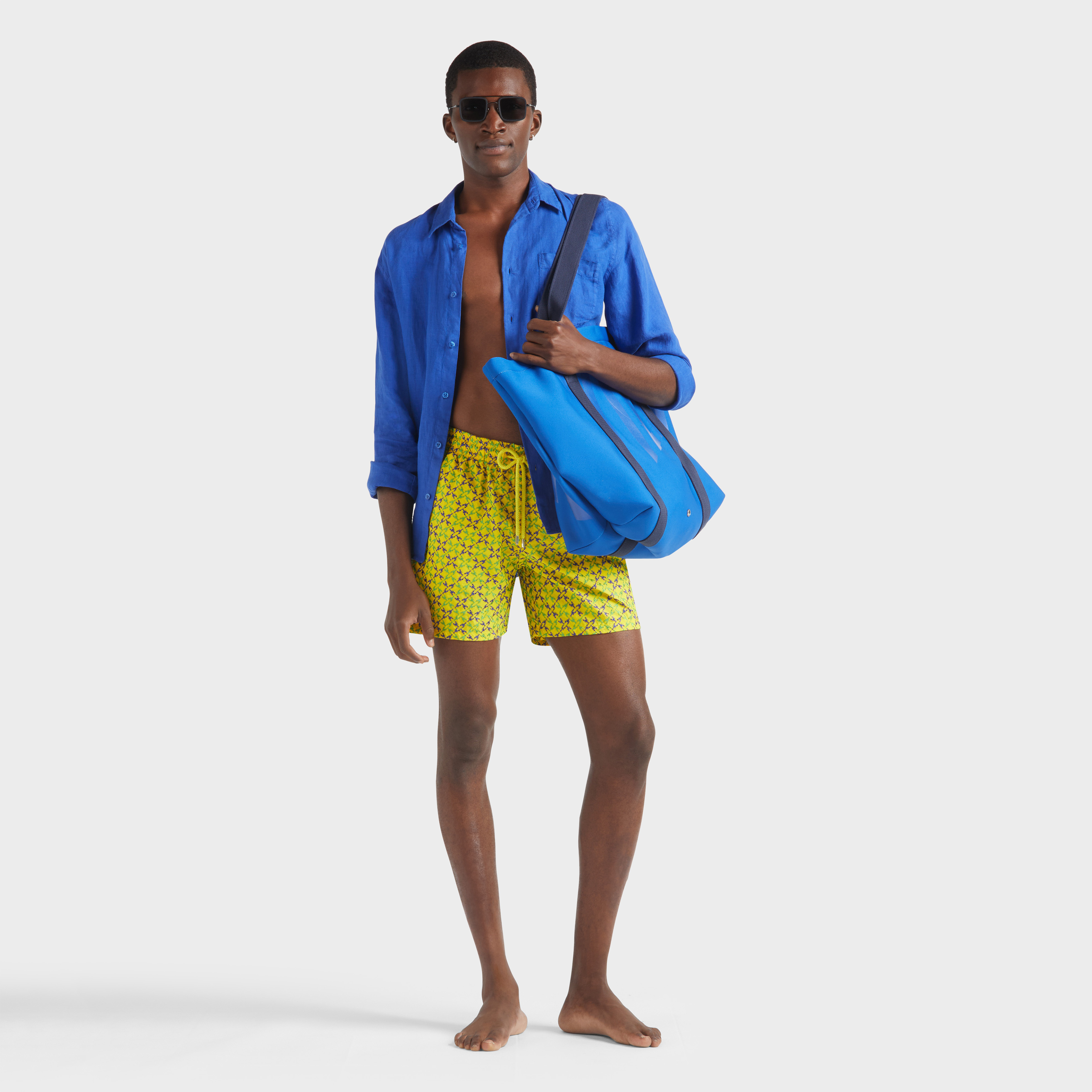 Maillot de bain homme brodé Homard Pixel - Edition Limitée