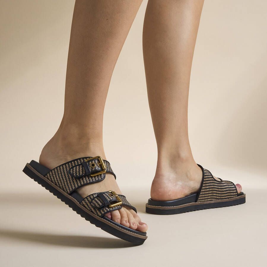 Mexx Reilly Penny Slippers zwart Synthetisch