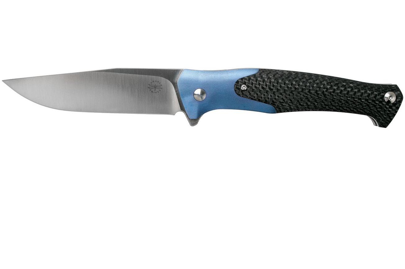 Amare Knives Track blue, satin blade, zakmes