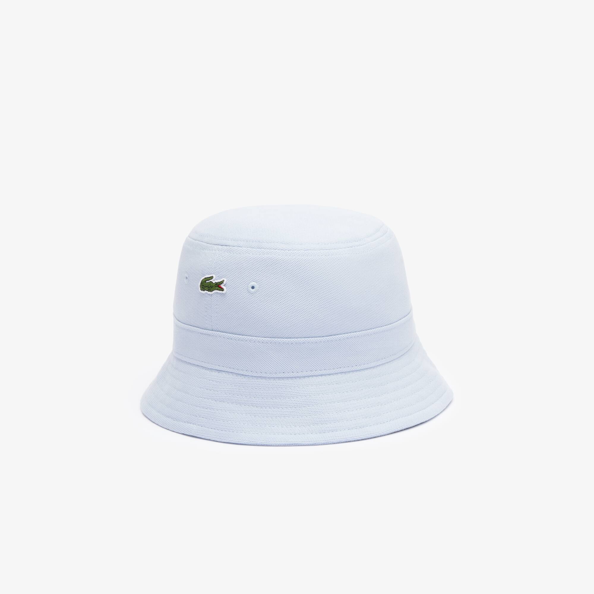 Bob unisexe en piqué de coton biologique uni Chapeaux & Casquettes - Bleu - Lacoste - Unisex